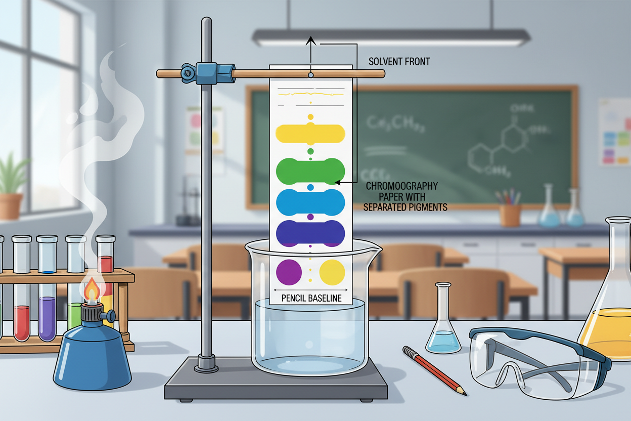 GCSE Chemistry Chromatography Required Practical Worksheet | KS4 | AQA