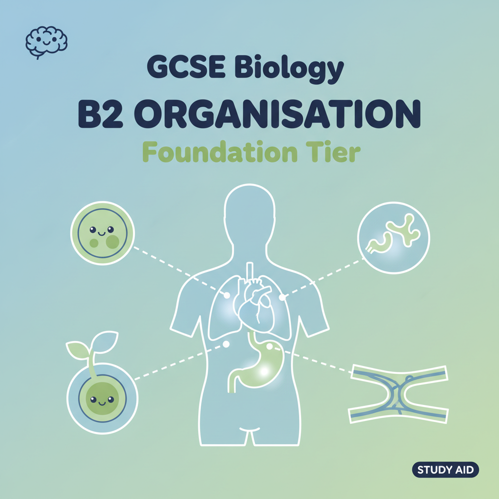 GCSE Biology B2 Organisation Foundation Tier - Retrieval Questions