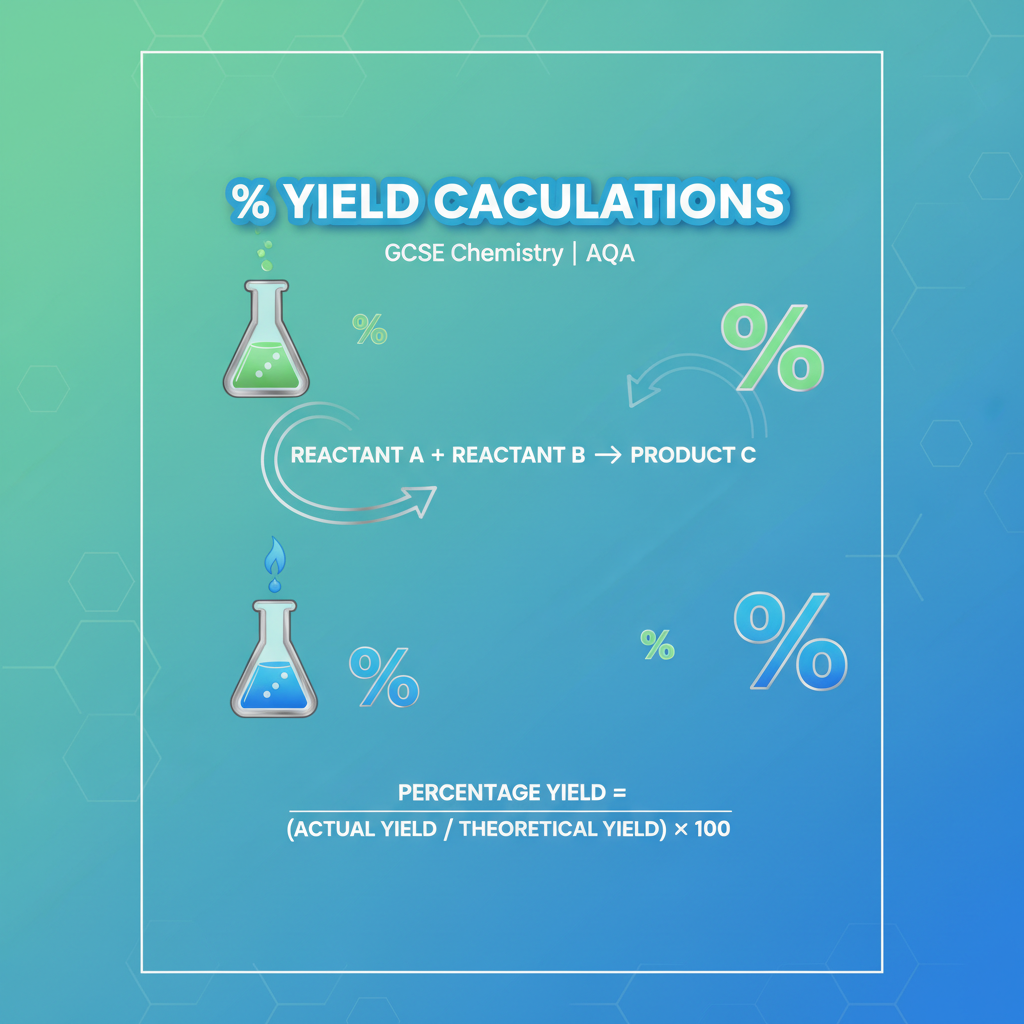 GCSE Chemistry % Yield Calculations Worksheet