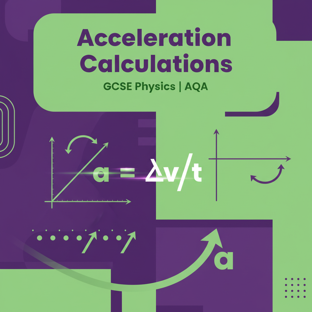 GCSE Physics Acceleration Calculations Worksheet