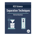 KS3 Science Separation Techniques Retrieval Questions worksheet cover