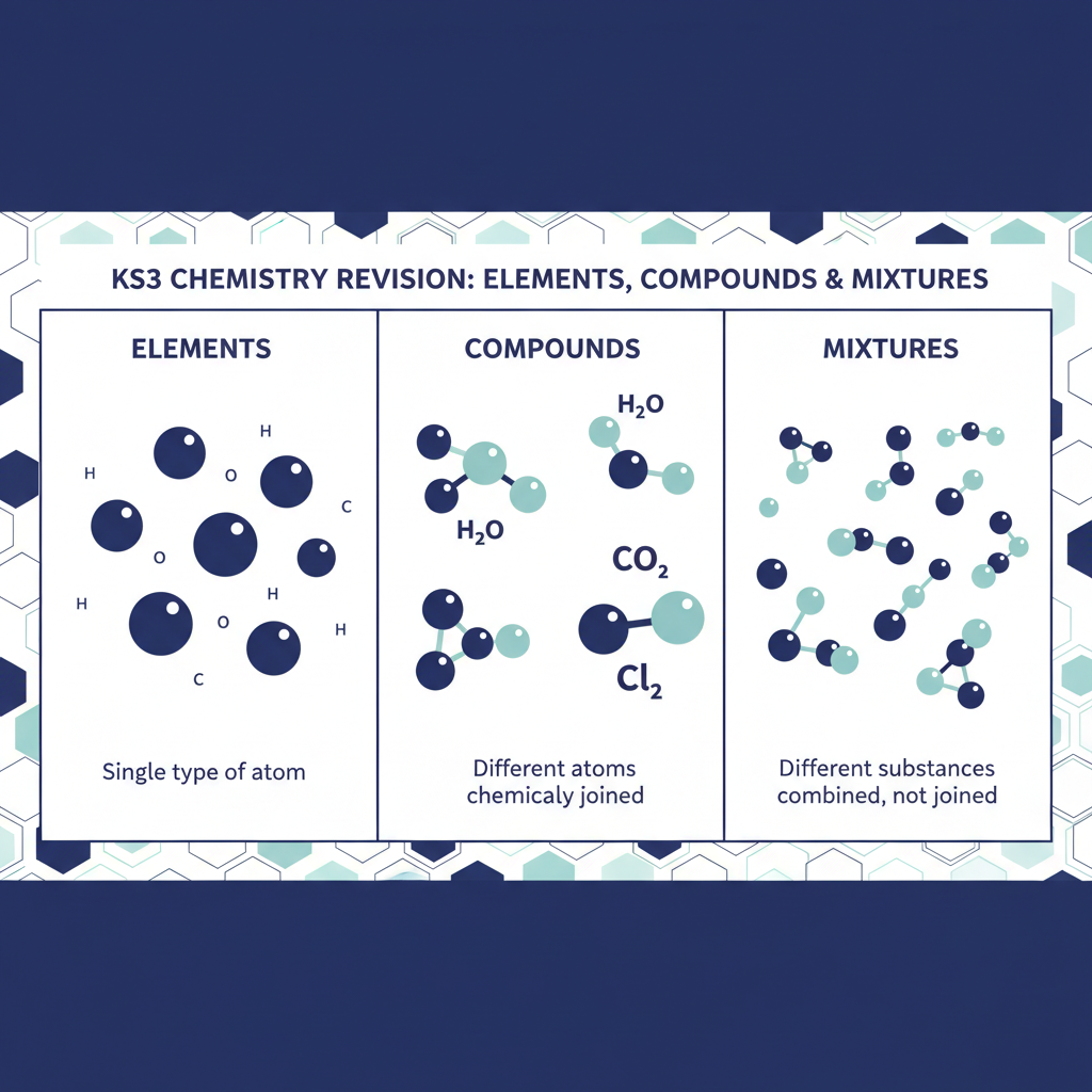 KS3 Science Elements, Compounds and Mixtures Retrieval Questions