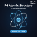 GCSE Physics P4 Atomic Structure 30 Retrieval Questions Higher Tier AQA