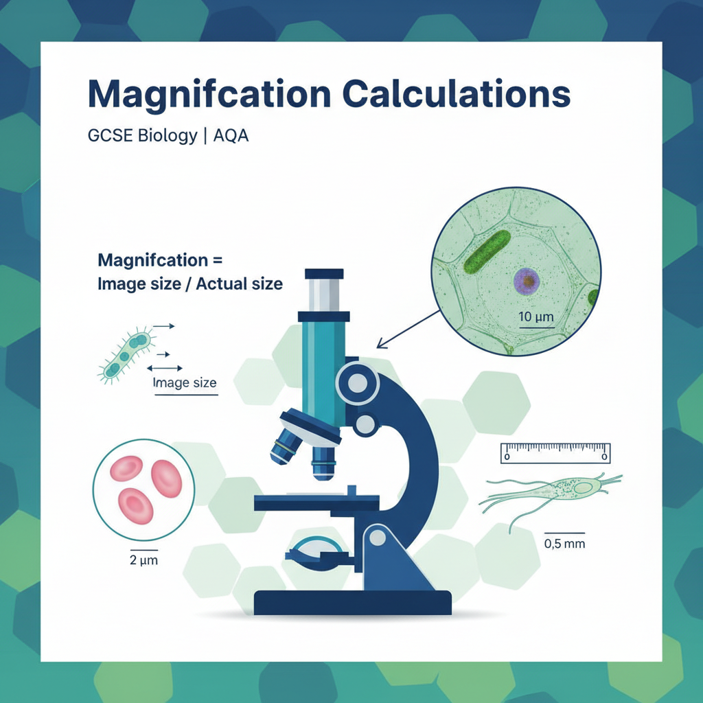 GCSE Biology Magnification Calculations Worksheet