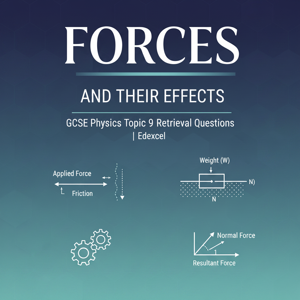 Forces and Their Effects GCSE Physics Topic 9 Retrieval Questions Edexcel