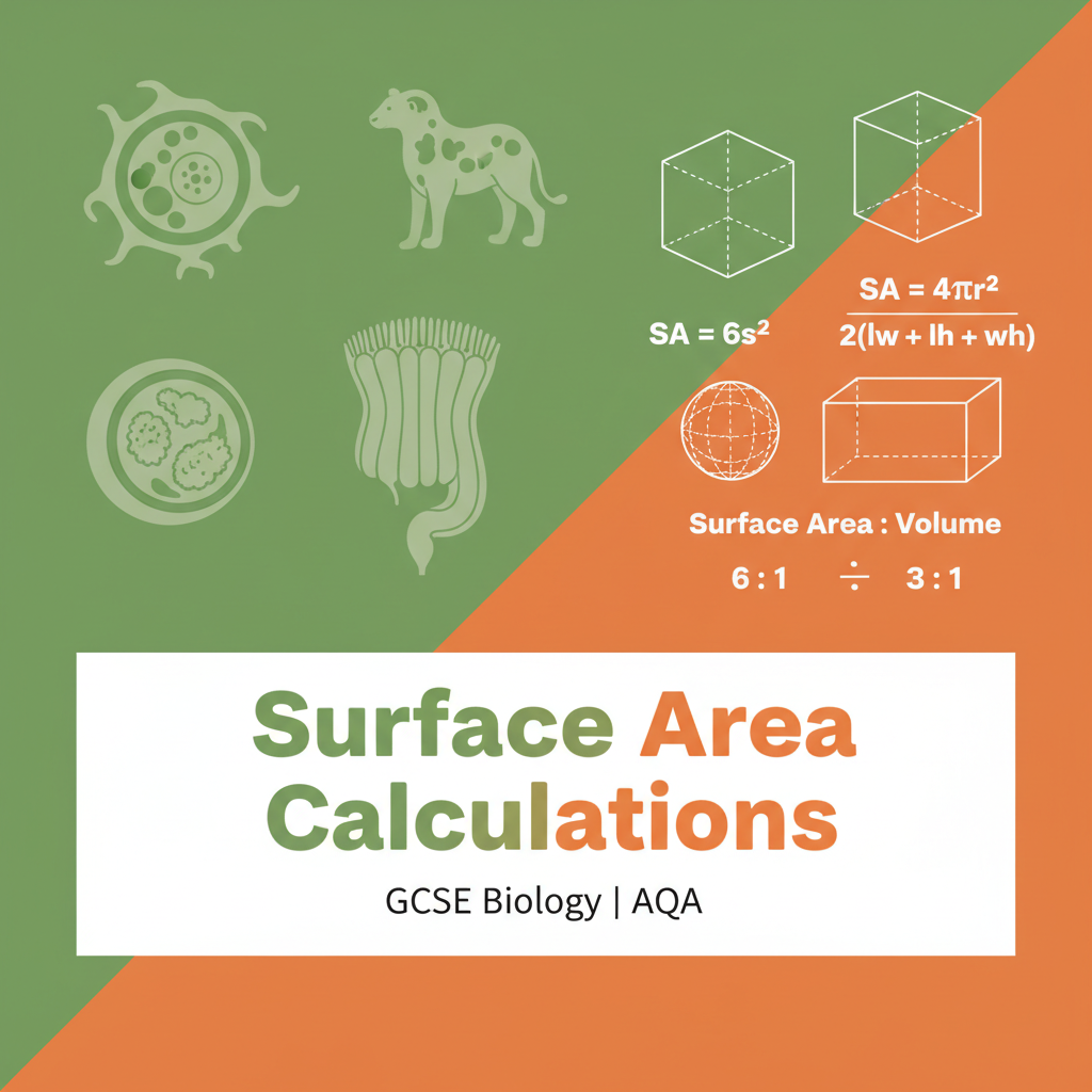 GCSE Biology Surface Area Calculations Worksheet