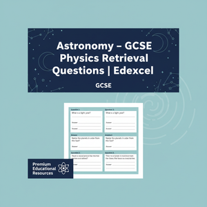 Astronomy – Topic 7 GCSE Physics Retrieval Questions | Edexcel