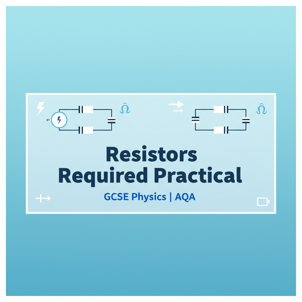 GCSE Physics Combination of Resistors Required Practical Worksheet for AQA students