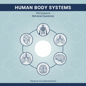 KS3 Science Human Body Systems Retrieval Questions | National Curriculum | 30 Questions