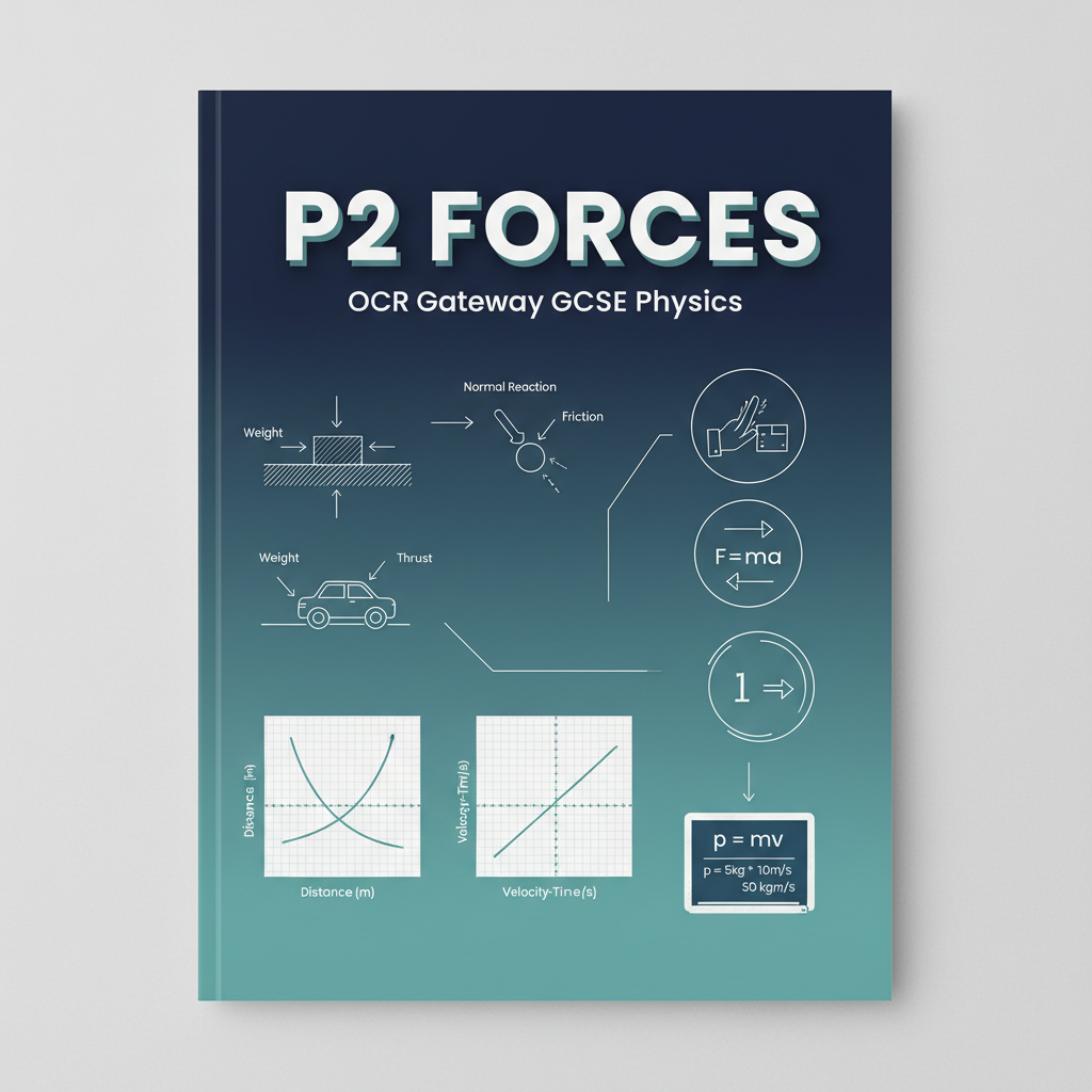 P2 Forces OCR Gateway GCSE Physics retrieval questions worksheet cover