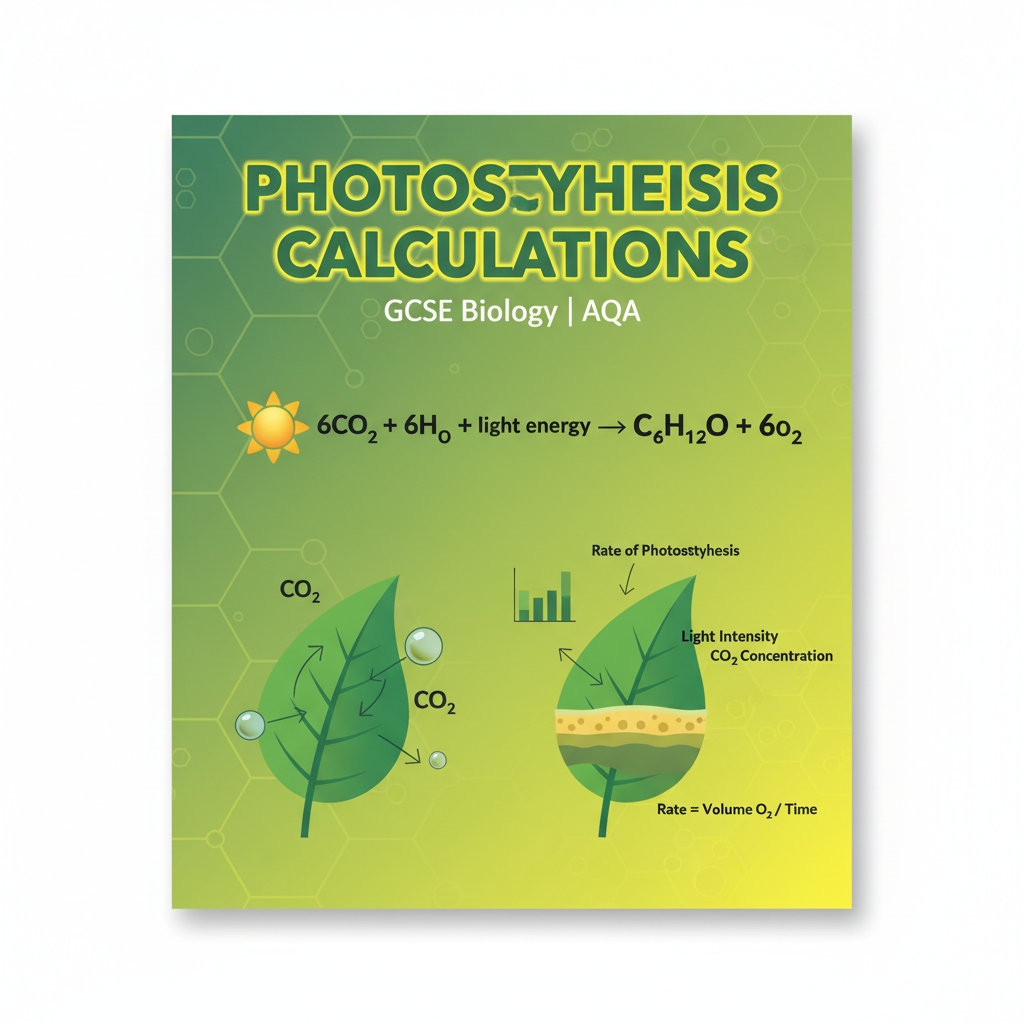 GCSE Biology Photosynthesis Calculations Worksheet
