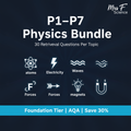 AQA GCSE Physics Foundation Tier Retrieval Bundle P1-P7 Save 30%