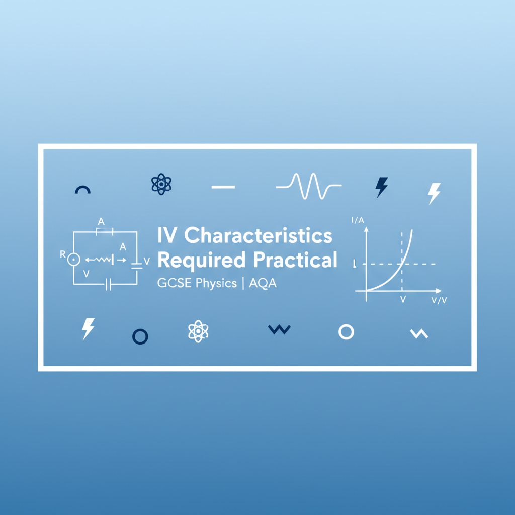 GCSE Physics IV Characteristics Required Practical Worksheet for AQA students