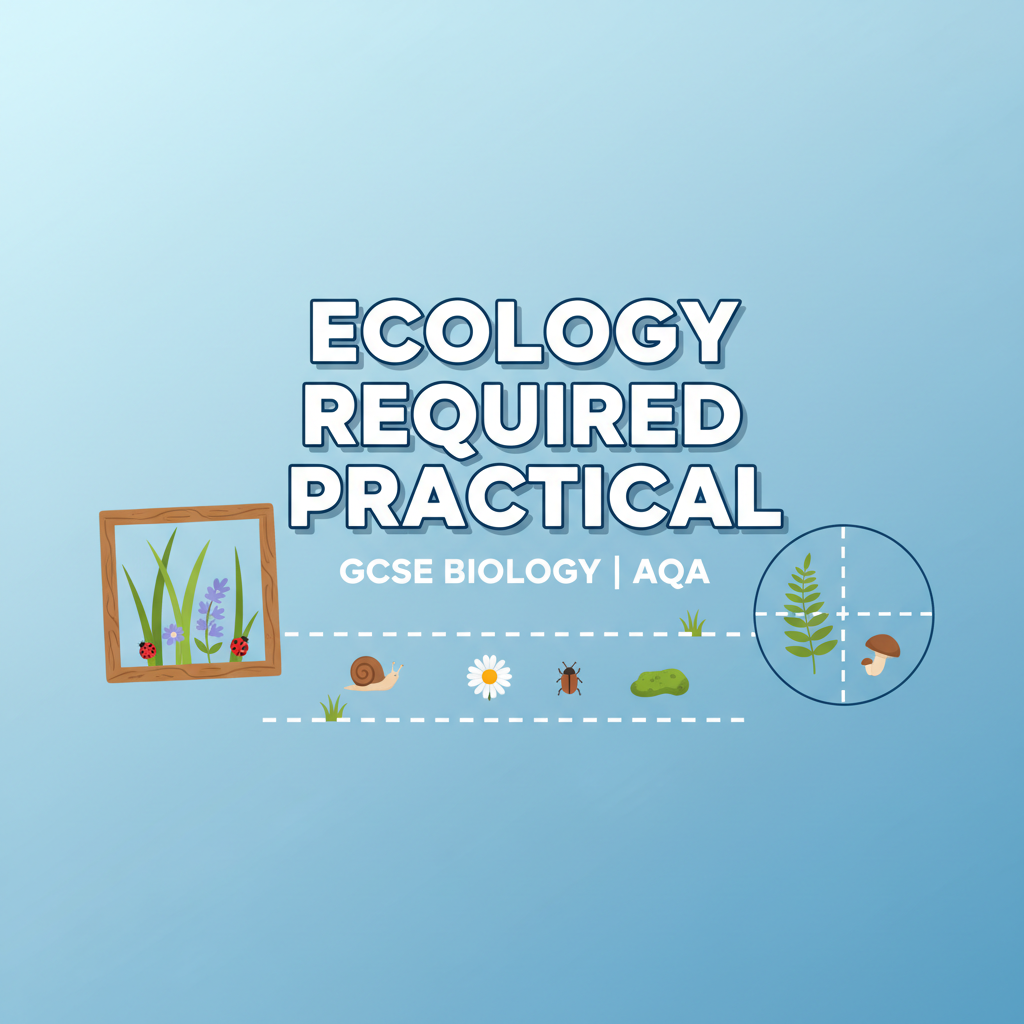 GCSE Biology Ecology Required Practical Worksheet for AQA students