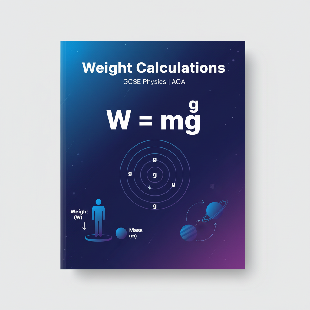 GCSE Physics Weight Calculations Worksheet