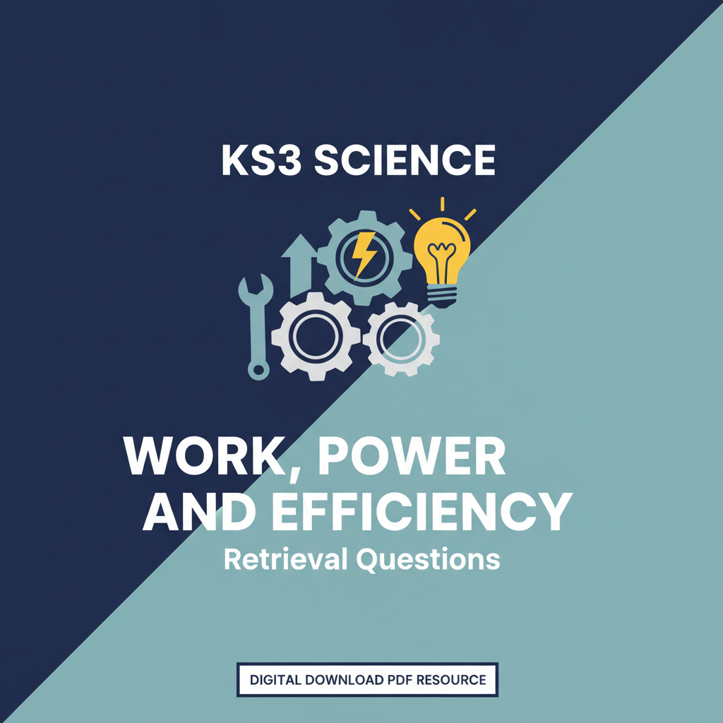 KS3 Science Work, Power and Efficiency Retrieval Questions
